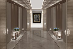 Michael Verkholantsev "Scythian" 1/1 Museum-Grade Silk & Gold Thread Fiber Art