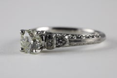 Art Deco Platinum Diamond Ring