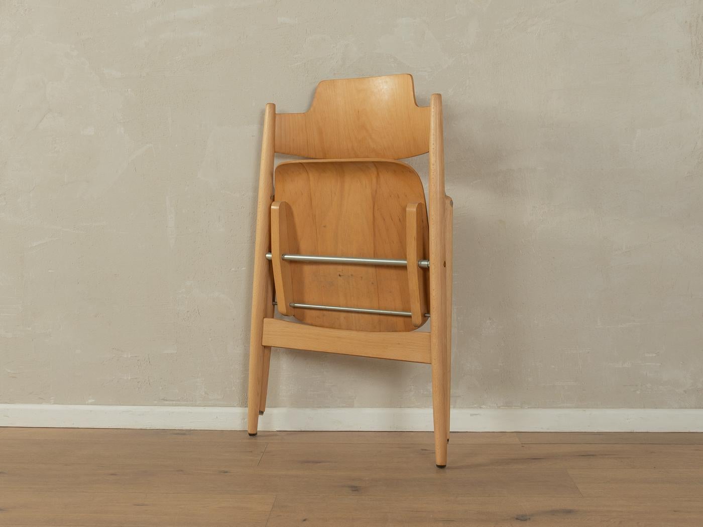 Mid-20th Century SE 18 Folding Chairs by Egon Eiermann For Sale