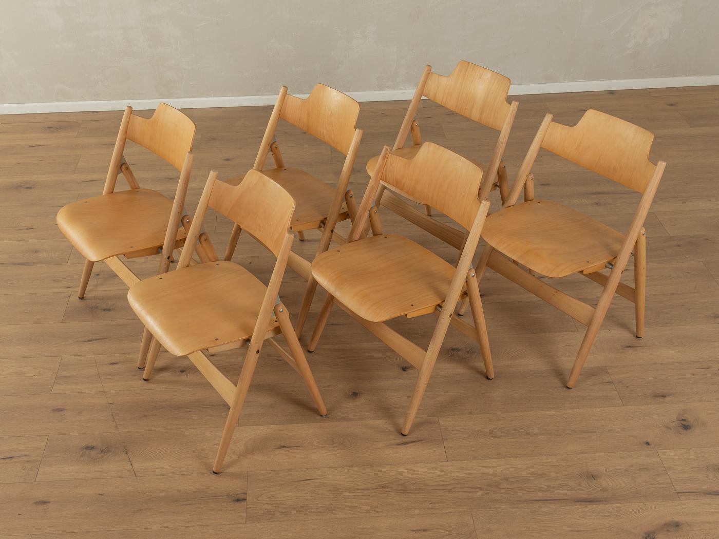 SE 18 Folding Chairs by Egon Eiermann For Sale 1