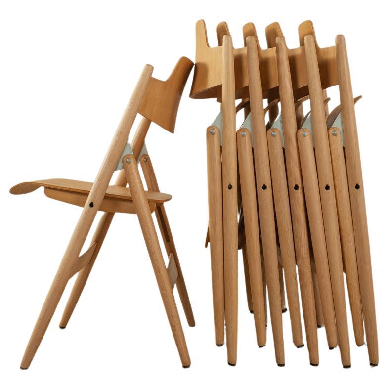 SE 18 Folding Chairs by Egon Eiermann For Sale