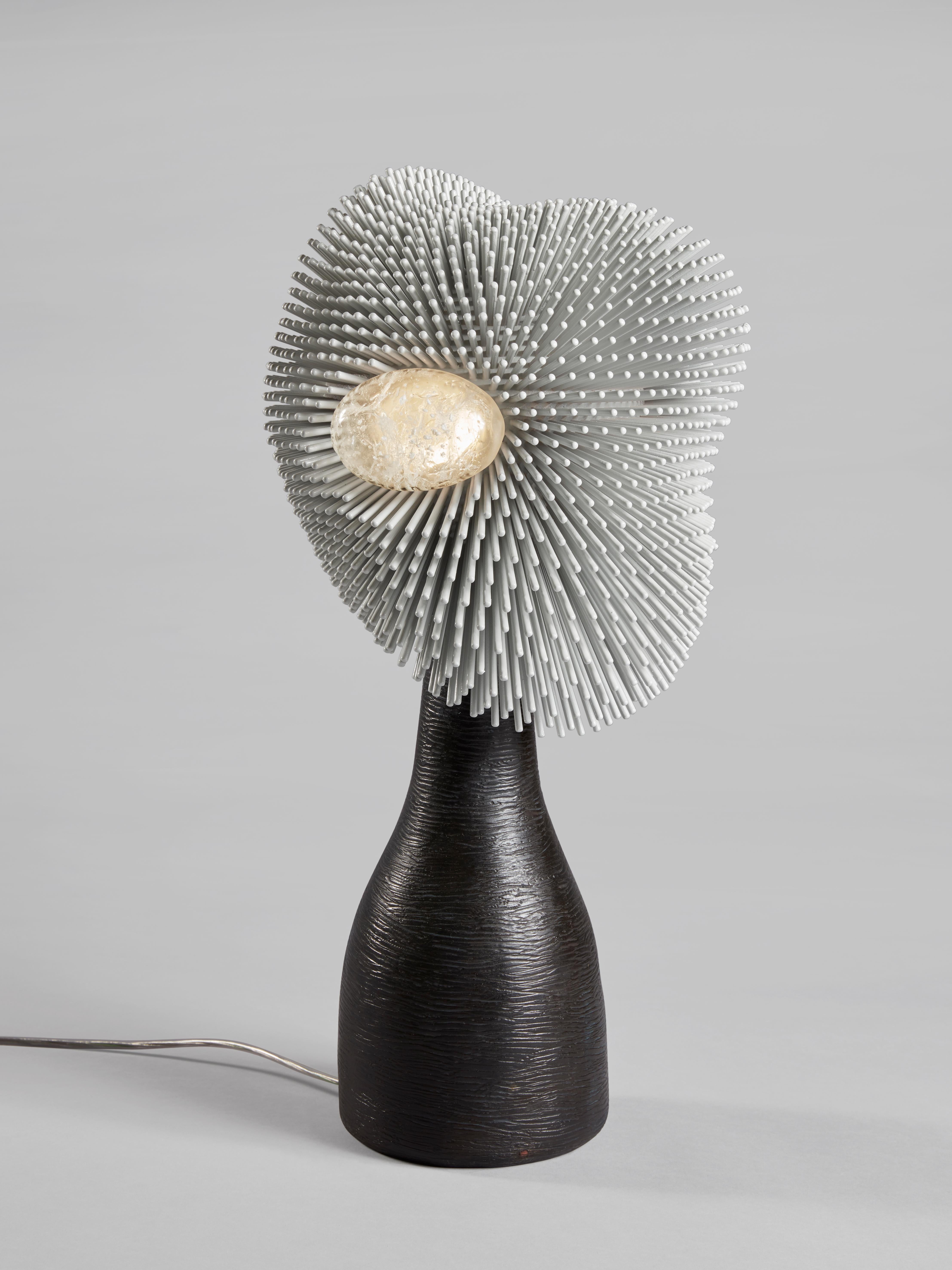 From simple beechwood rods, German artist Pia Maria Raeder creates refined functional sculptures reminiscent of biomorphic forms. She has become globally known for her ’Sea Anemone’ collection that reflects the beauty found on the ocean floor. Work