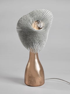 'Sea Anemone' Table Light with Golden Bronze Base by Pia Maria Raeder