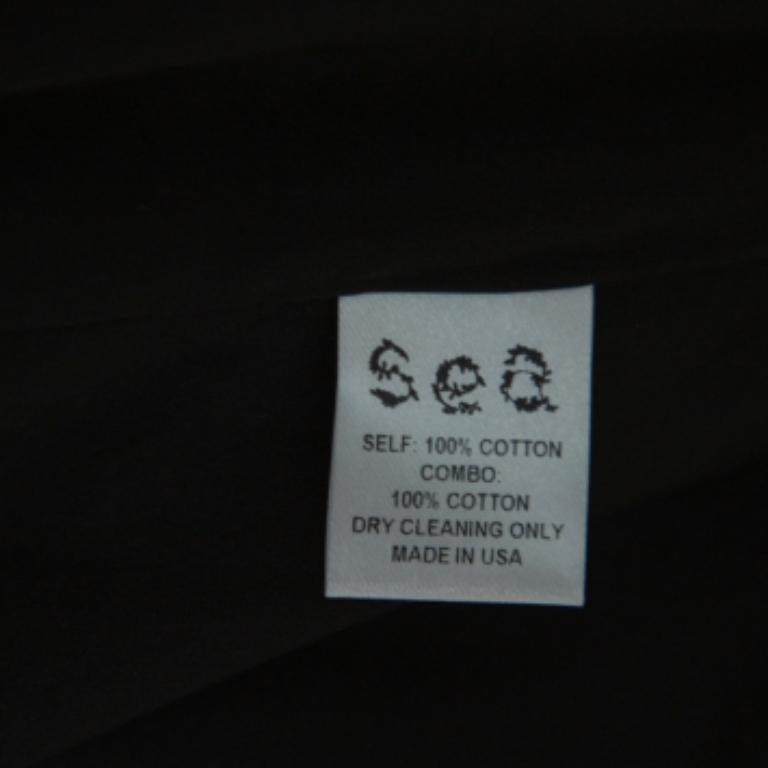 Sea Black Cotton Cutwork Paneled Fringed Midi Dress M In Good Condition For Sale In Dubai, Al Qouz 2