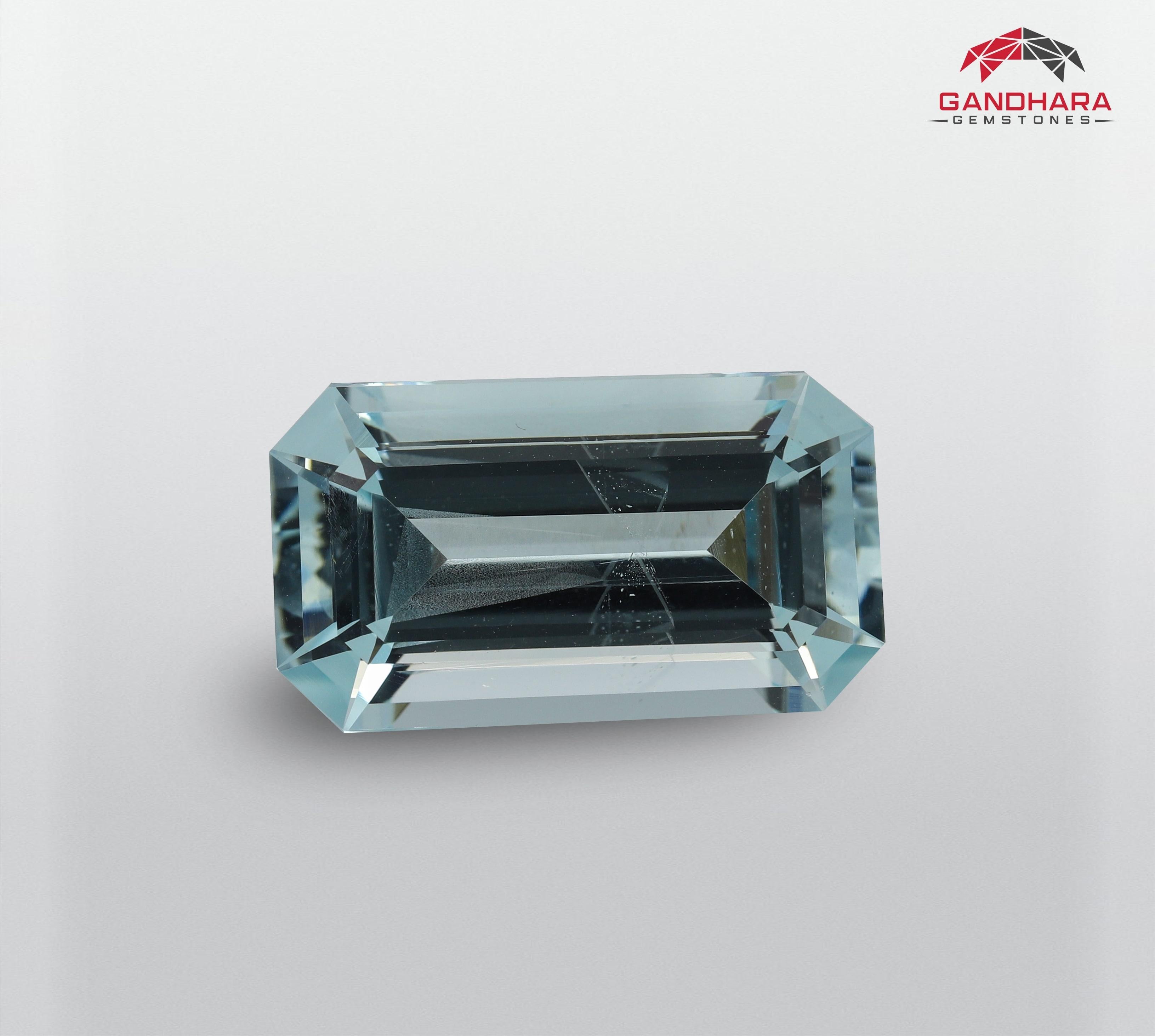 Aquamarine is a semi-precious gemstone of the Beryl mineral family, its light blue color and high transparency make it more valuable and desirable. 

The name Aquamarine is derived from (Latin: aqua marina, 