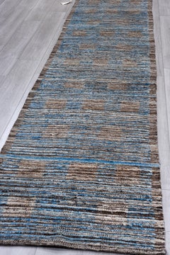 Sea Blue and Mudslide Brown Checkered Tulu