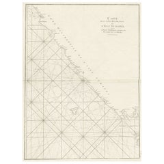 Carte des mers d'une partie de la côte sud-ouest de Sumatra et des Nias, Indonésie, C1775