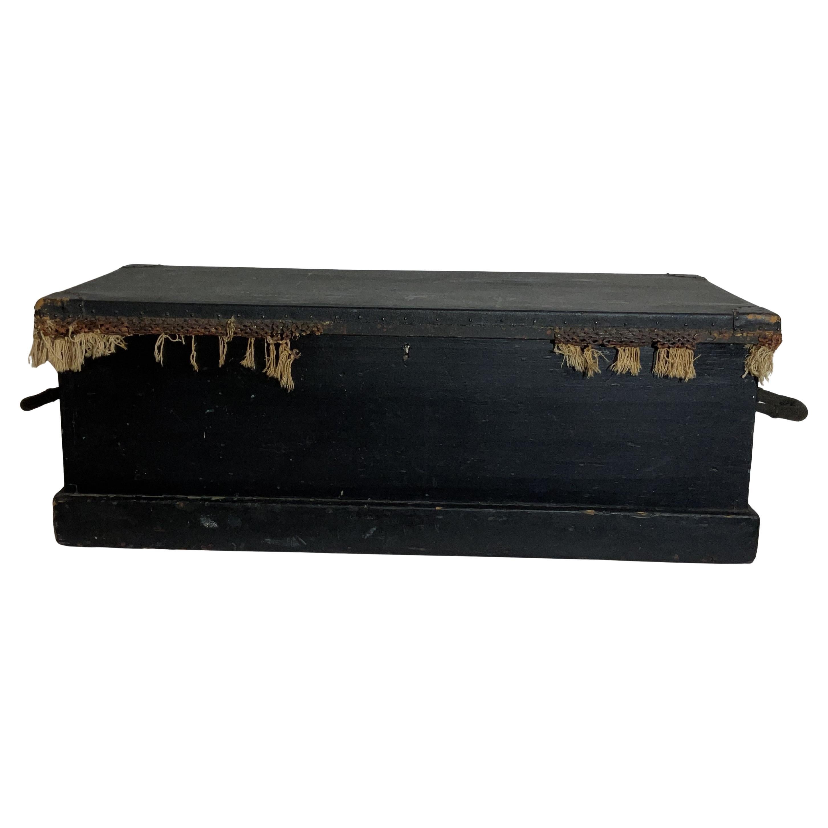 Sea Chest with Great Beckets and Canvas Top