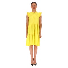 Sea Cotton Tiered Ruffle Trimmed Dress