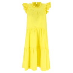 Sea Cotton Tiered Ruffle Trimmed Dress