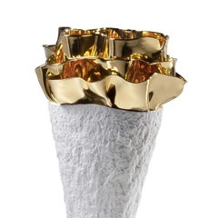 Sea Flower Golded High Vase