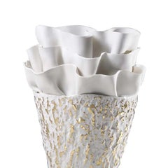 Sea Flower White High Vase