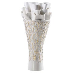 Sea Flower White High Vase