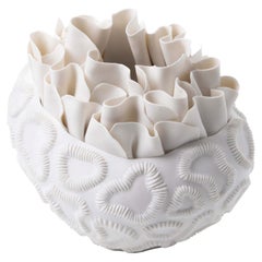 Sea Flower White Vase