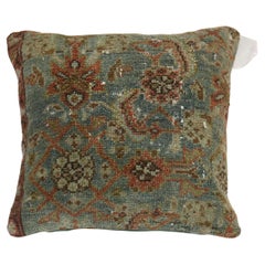 Sea Foam Terracotta Persian Traditional Wool Vintage Rug Pillow