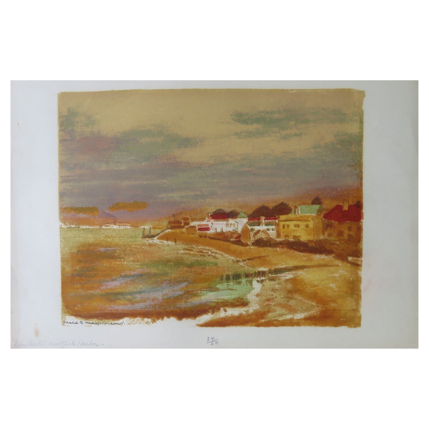 « Sea Gate New York Harbor » Marie R MacPherson en vente
