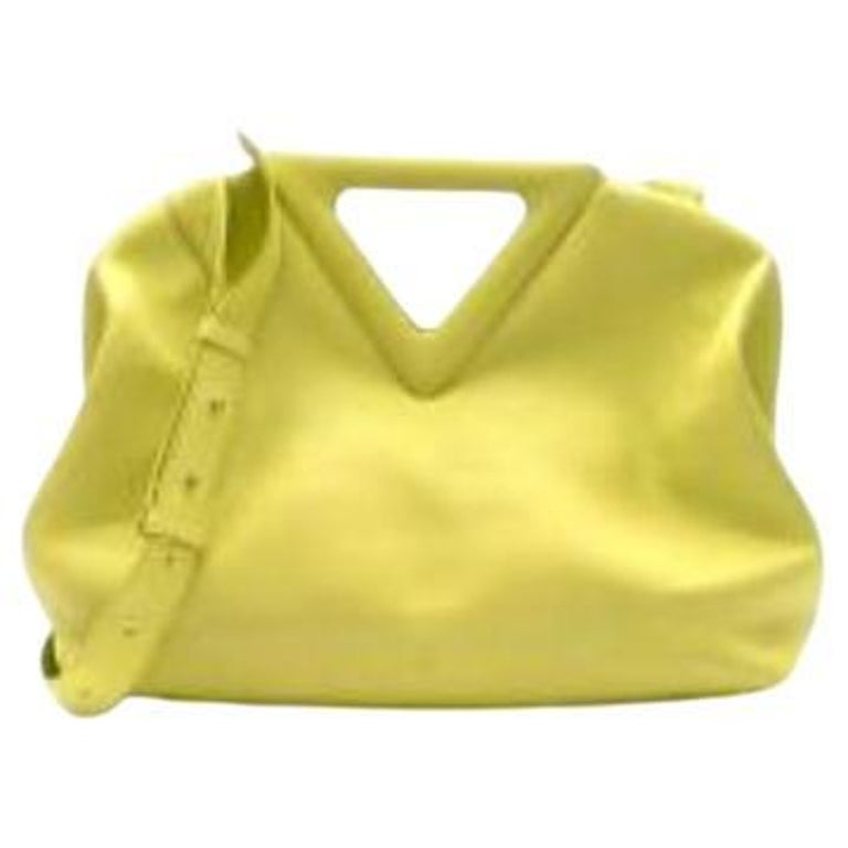 Versace VERSACE Vanity Total Pattern Handbag Leather Yellow x