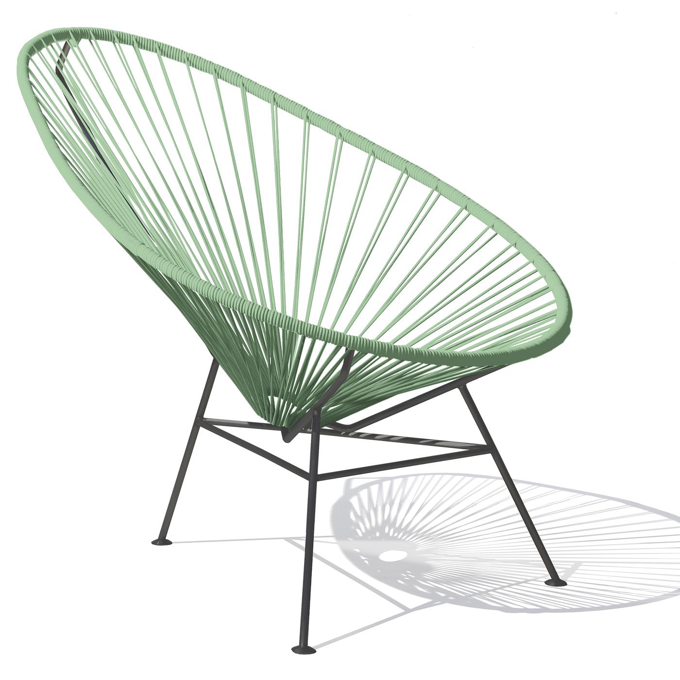 Post-Modern Sea Green Acapulco Chair by OK Design For Sale