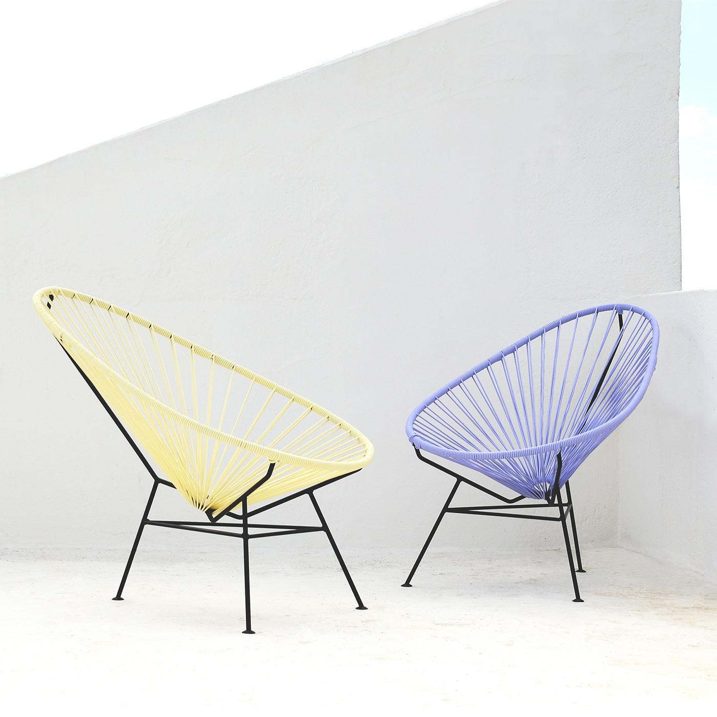 Sea Green Acapulco Chair by OK Design In New Condition For Sale In Geneve, CH
