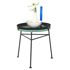 Sea Green Centro Stool With Black Tray by OK Design