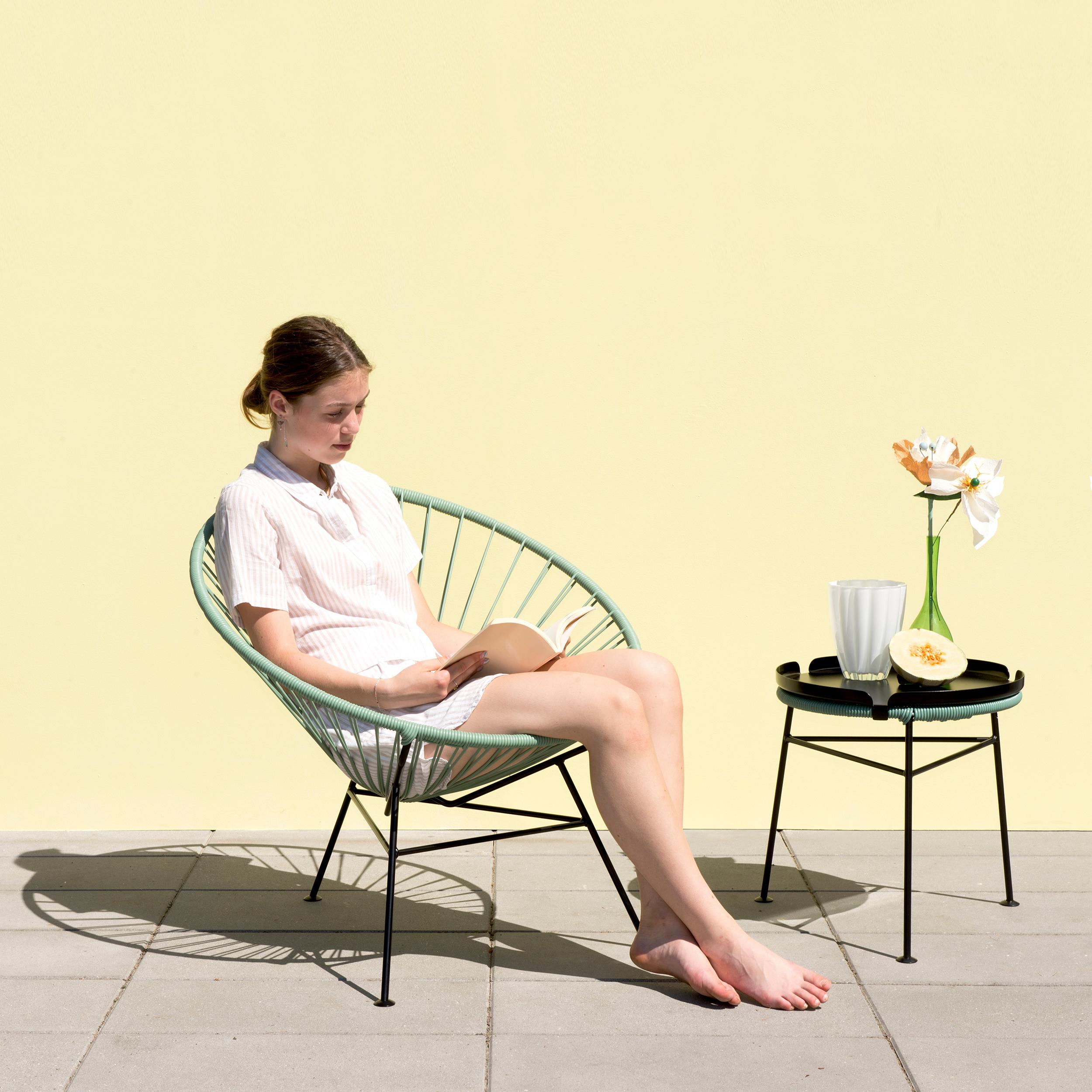 Post-Modern Sea Green Condesa Chair by OK Design For Sale