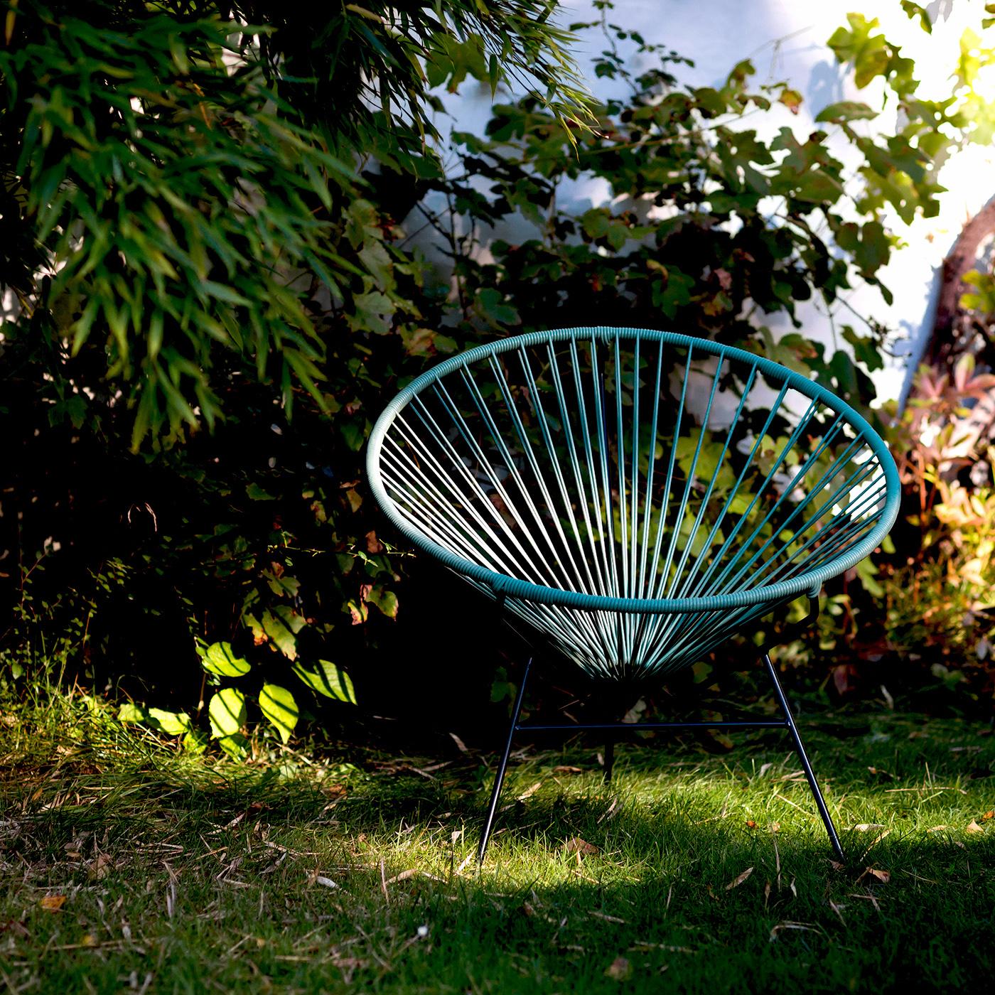 Contemporary Sea Green Condesa Chair by OK Design For Sale