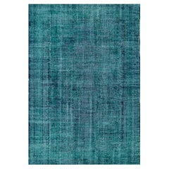 Sea-Green Contemporary Wool Handwoven Rug
