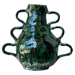 Sea Green Lunar Wave Vase
