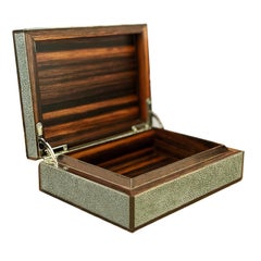 Scatola in Greene & Greene & Ebano Macassar con intarsi in osso