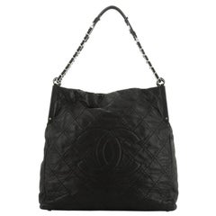 Sea Hit Shoulder Bag Quilted Iridescent Calfskin Large