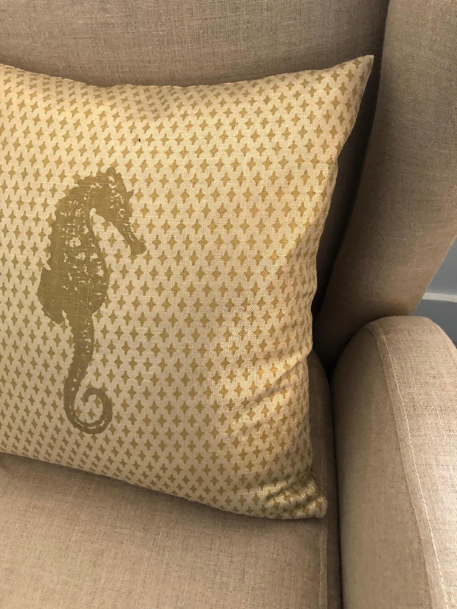 seahorse pillow