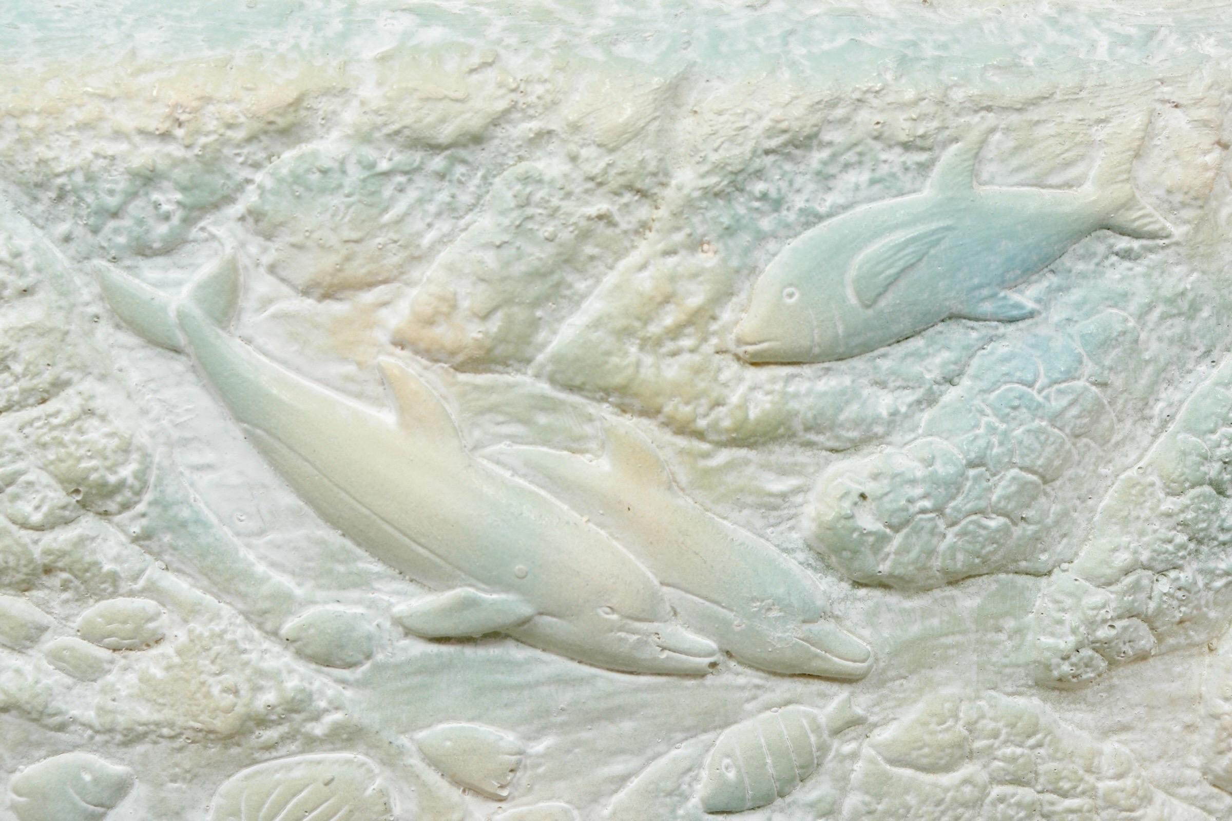 20th Century Sea Life Ceramic Table Lamp For Sale
