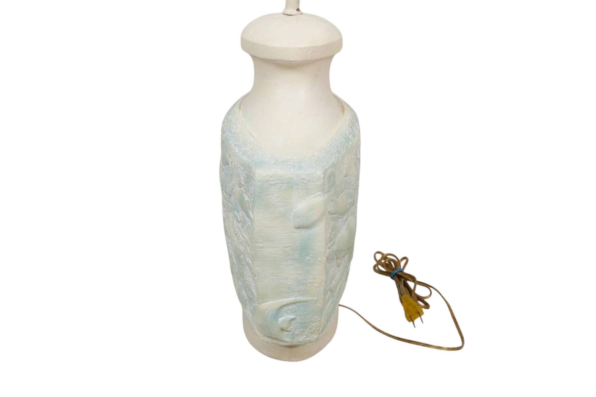 Sea Life Ceramic Table Lamp For Sale 4
