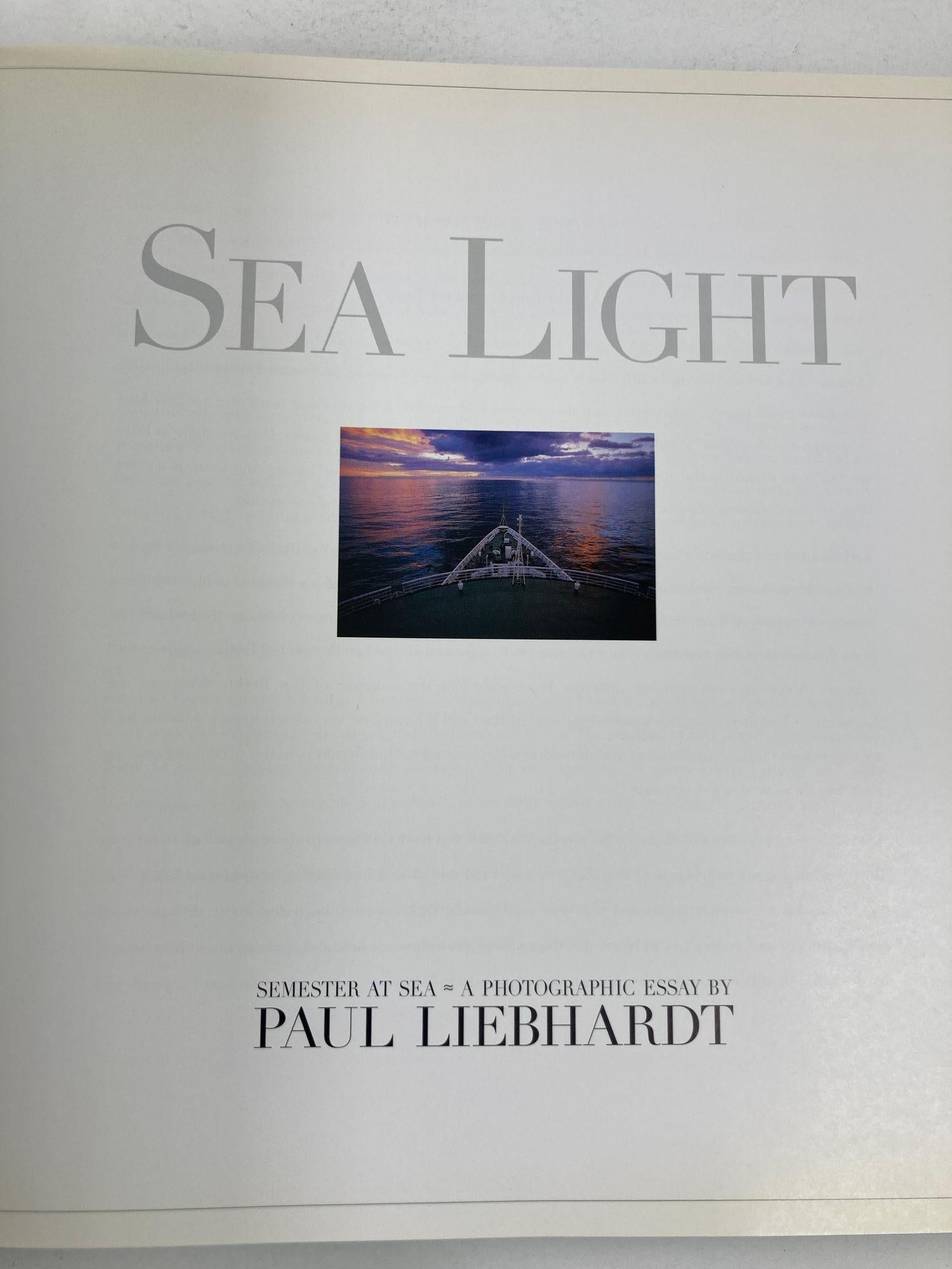 Sea Light by Paul Liebhardt Hardcover Photography Book, 1997 In Good Condition For Sale In North Hollywood, CA
