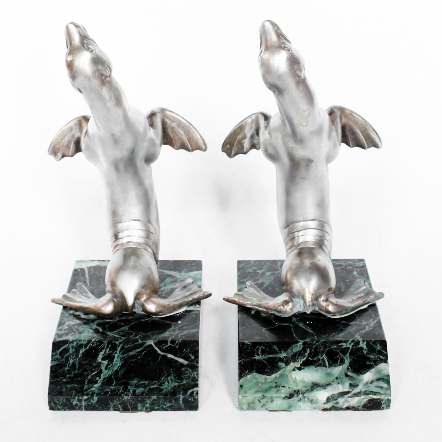 Mid-20th Century Sea Lion Bookends