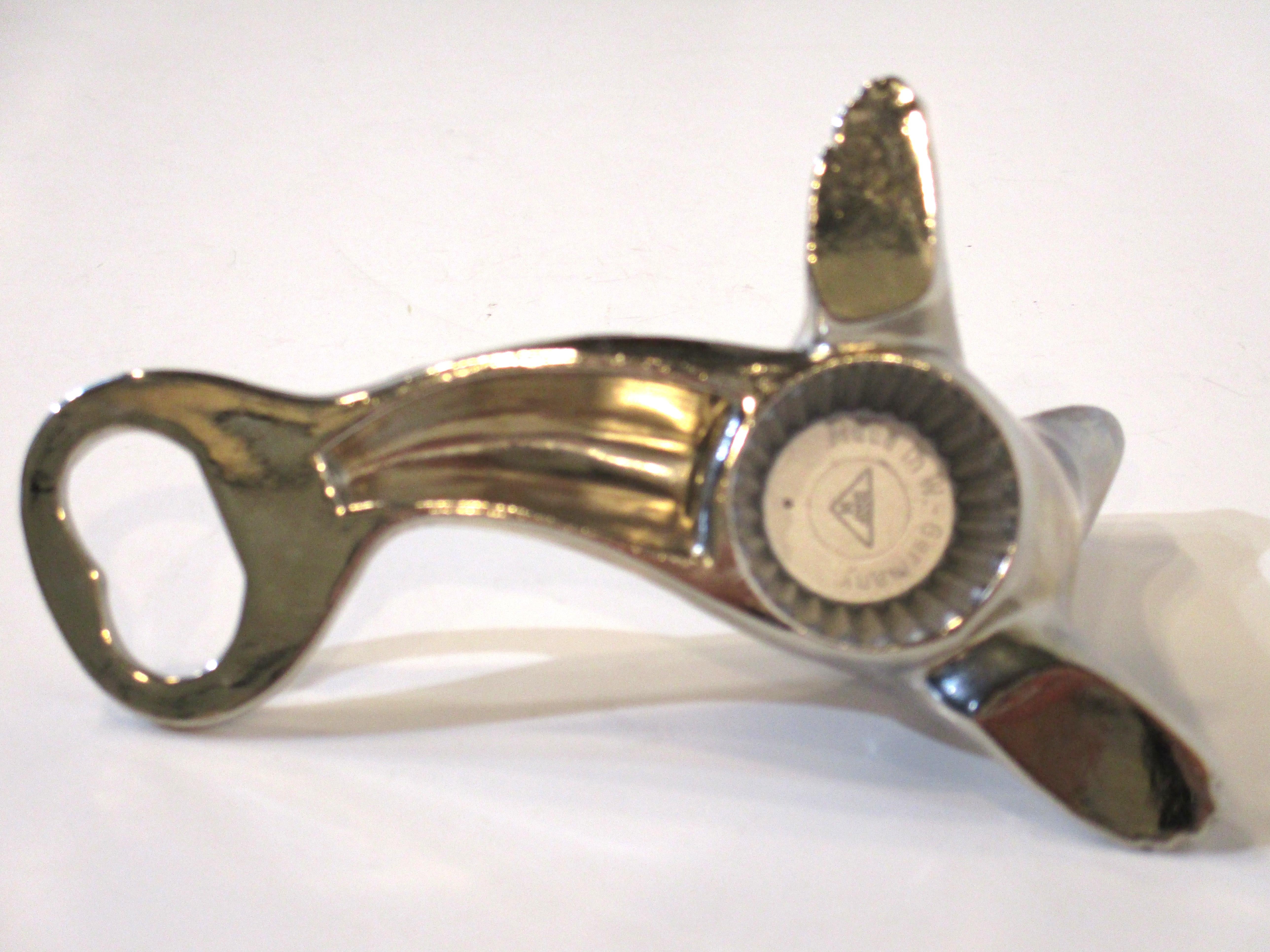 Mid-Century Modern Sea Lion Chrome Bottle Opener by BMF West Germany