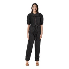 Sea New York Black Short Sleeve Jumpsuit Size M