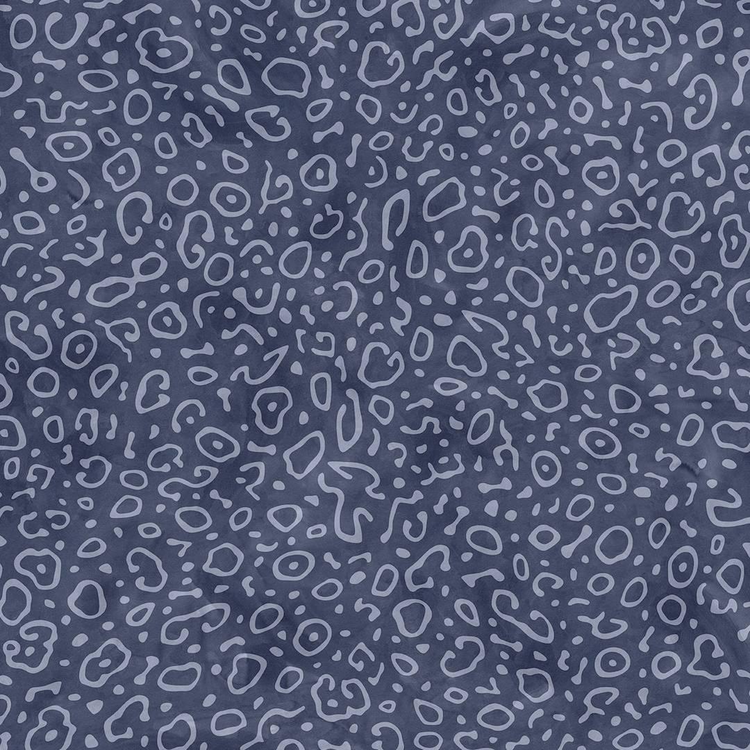 Sea Ray Designer Wallpaper in Mariana 'Dusty Blue and Denim'