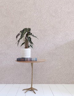 Sea Ray Designer Wallpaper in Moonbeam 'Pale Pink and Light Grey'