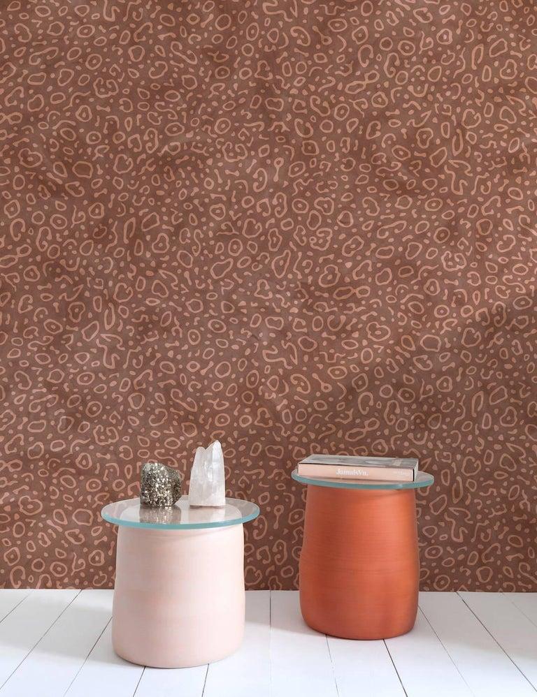 Bohemian Sea Ray Designer Wallpaper in Nizina 'Bright Copper and Rust' For Sale