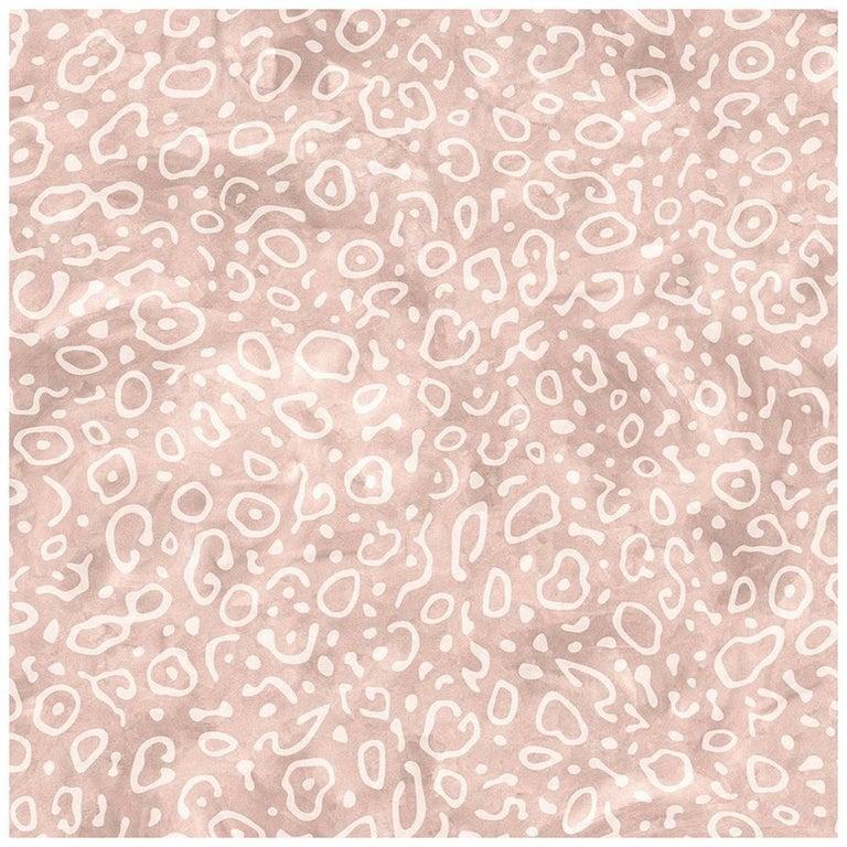 Bohemian Sea Ray Designer Wallpaper in Rosewood 'Cream and Pinkish-Neutral' For Sale
