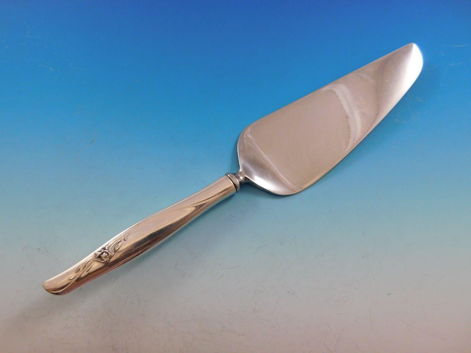 Ensemble de couverts moderne en argent sterling Sea Rose by Gorham, 12 services, 79 pièces en vente 4