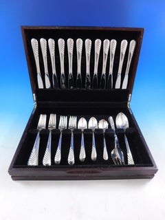 Sea Sculpture by Gorham Sterling Silver Flatware Set for 12 Service 53 pieces