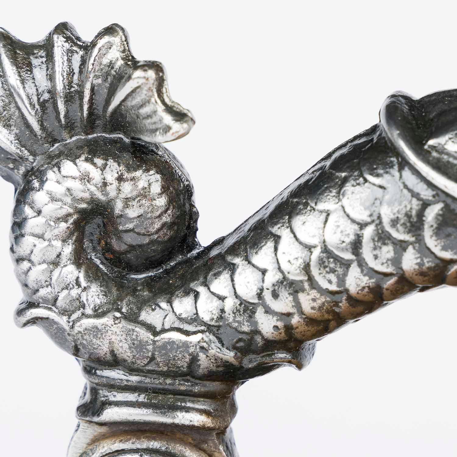 Sea serpent door knocker by Archibald Kenrick & Sons For Sale 6