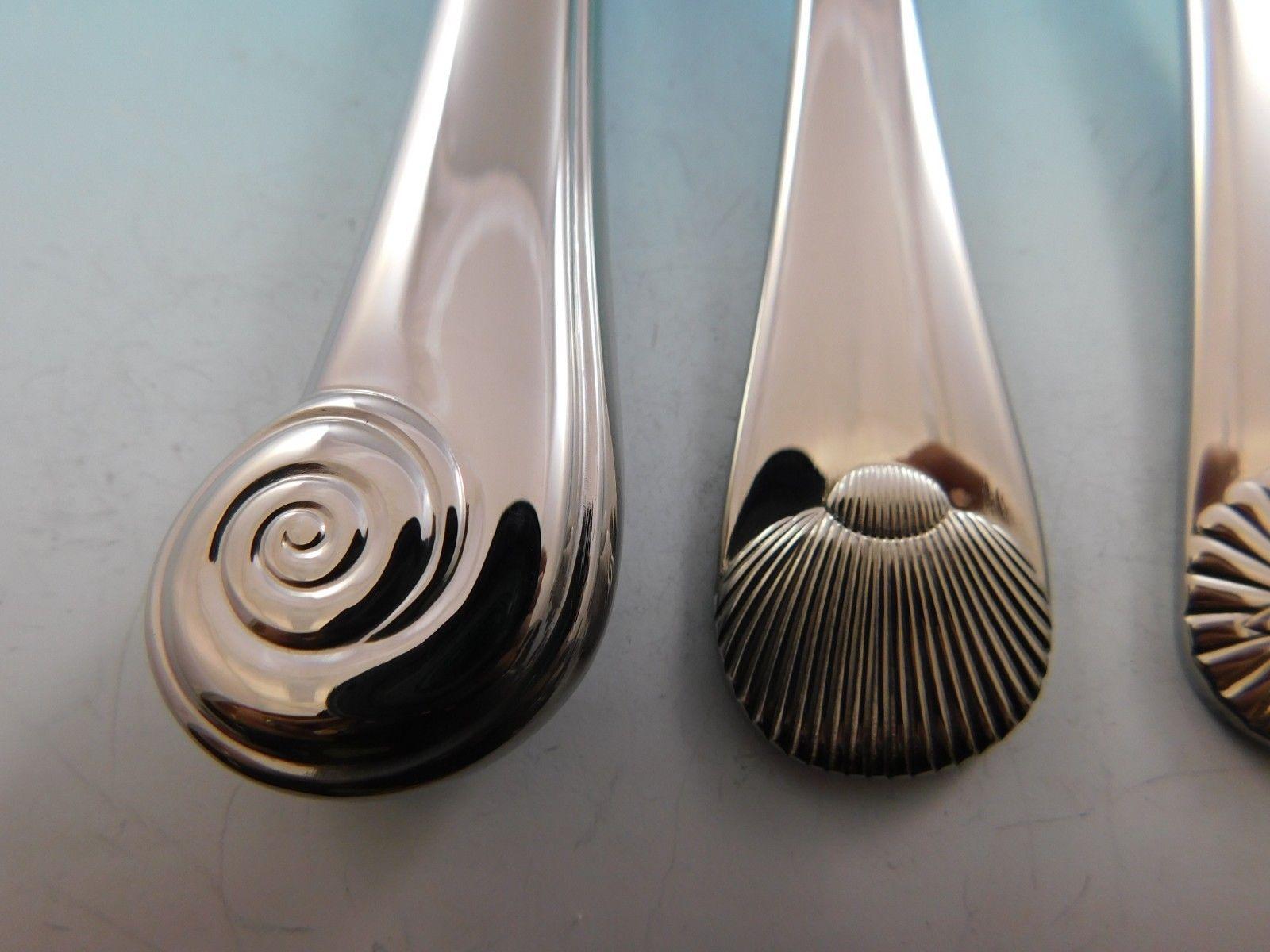 flatware with shell design