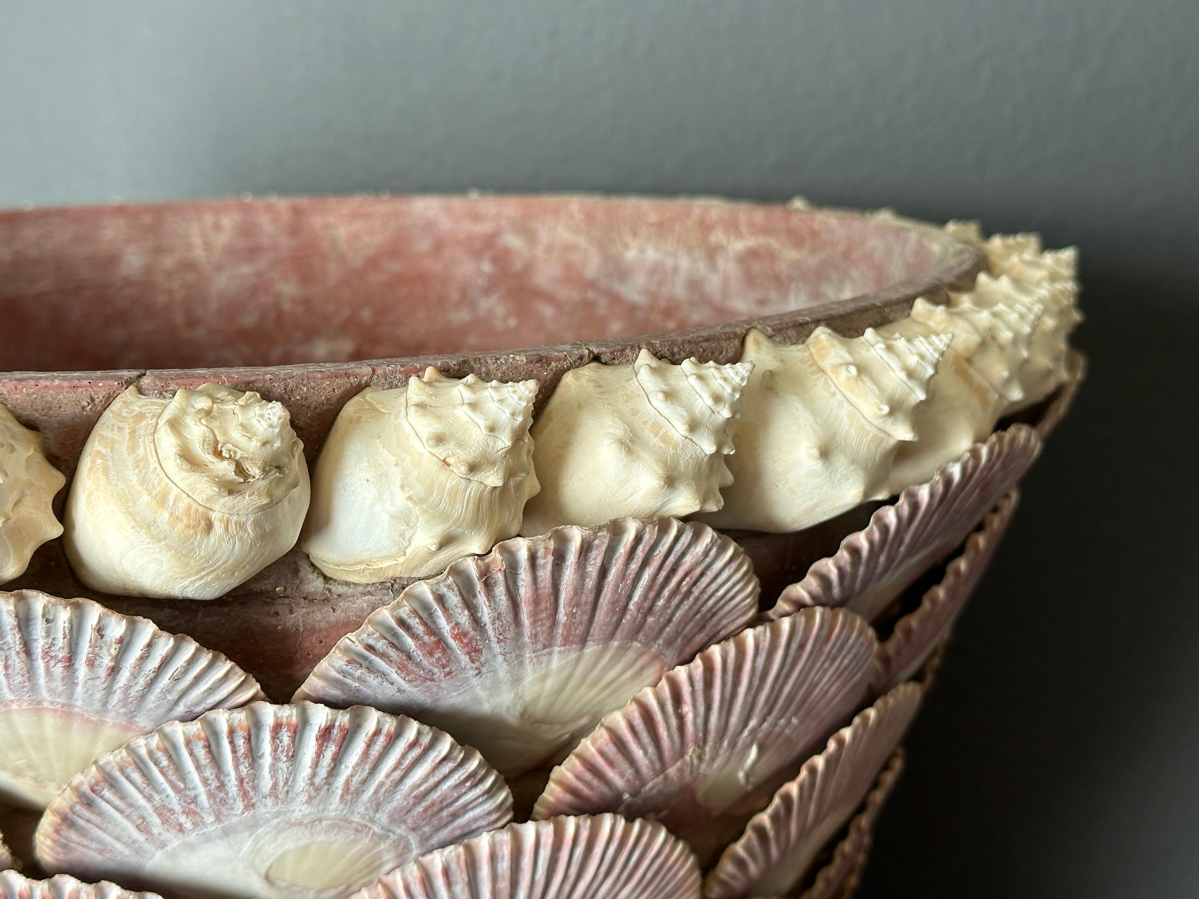 Sea Shell Covered Planter 1