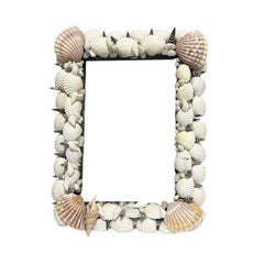 Sea Shell Encrusted Folk Art Photo Frame - 4" x 6"