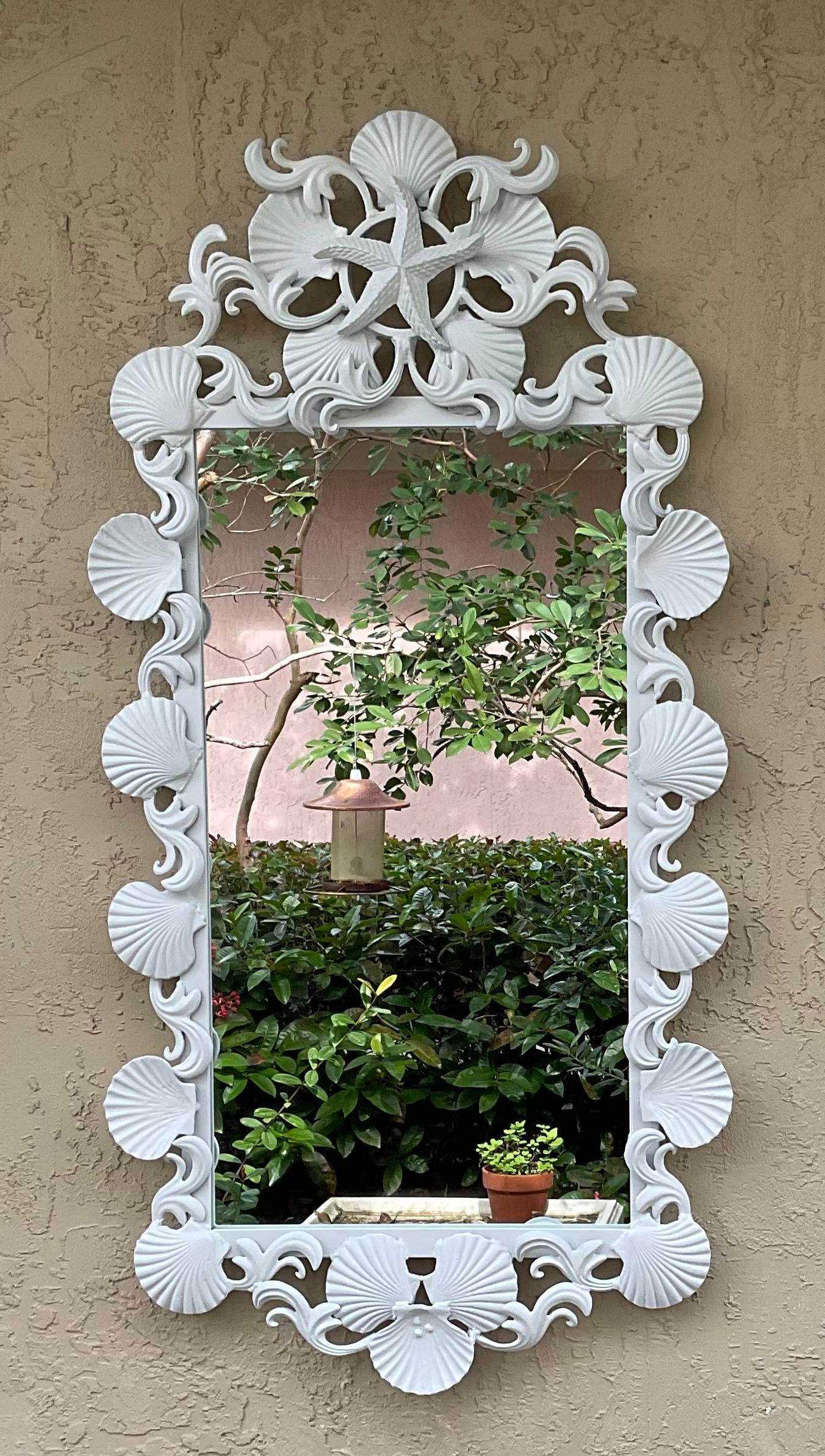 Sea Shell Iron Mirror For Sale 4