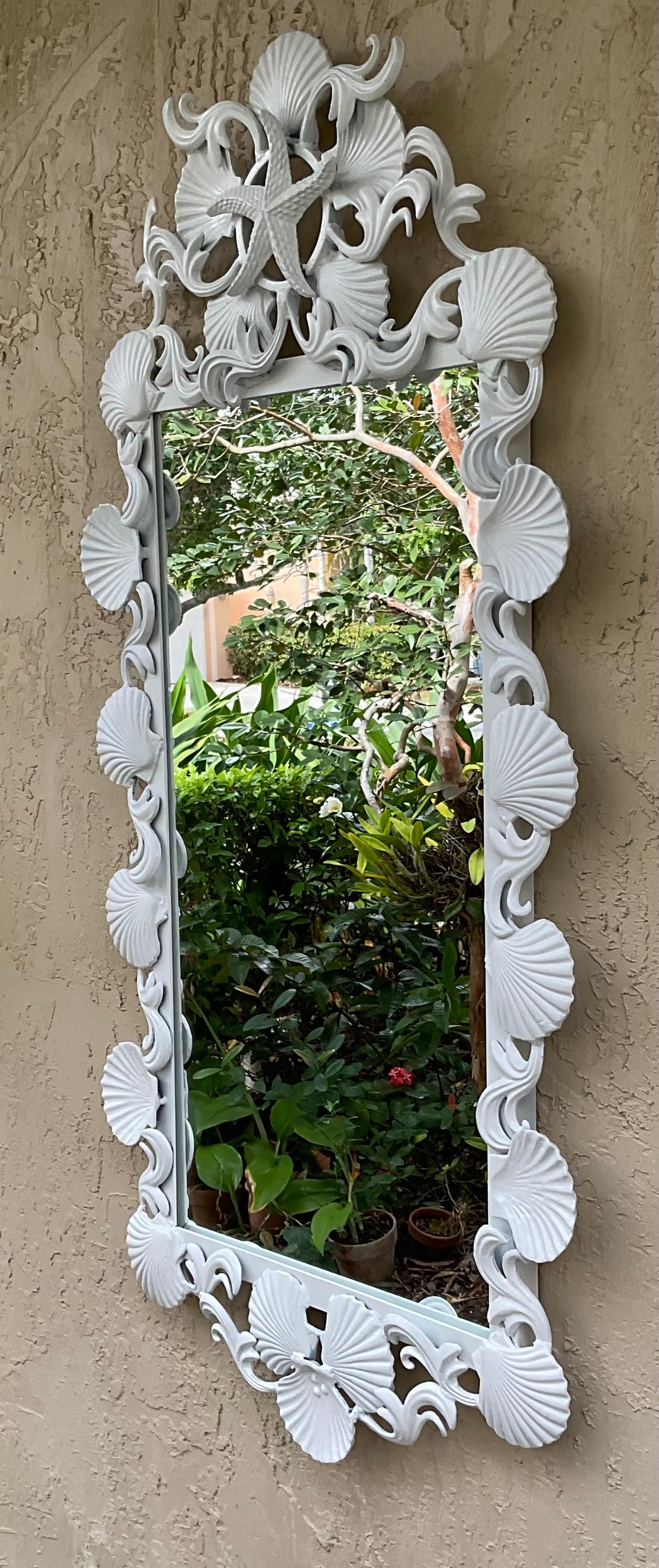 Sea Shell Iron Mirror For Sale 1