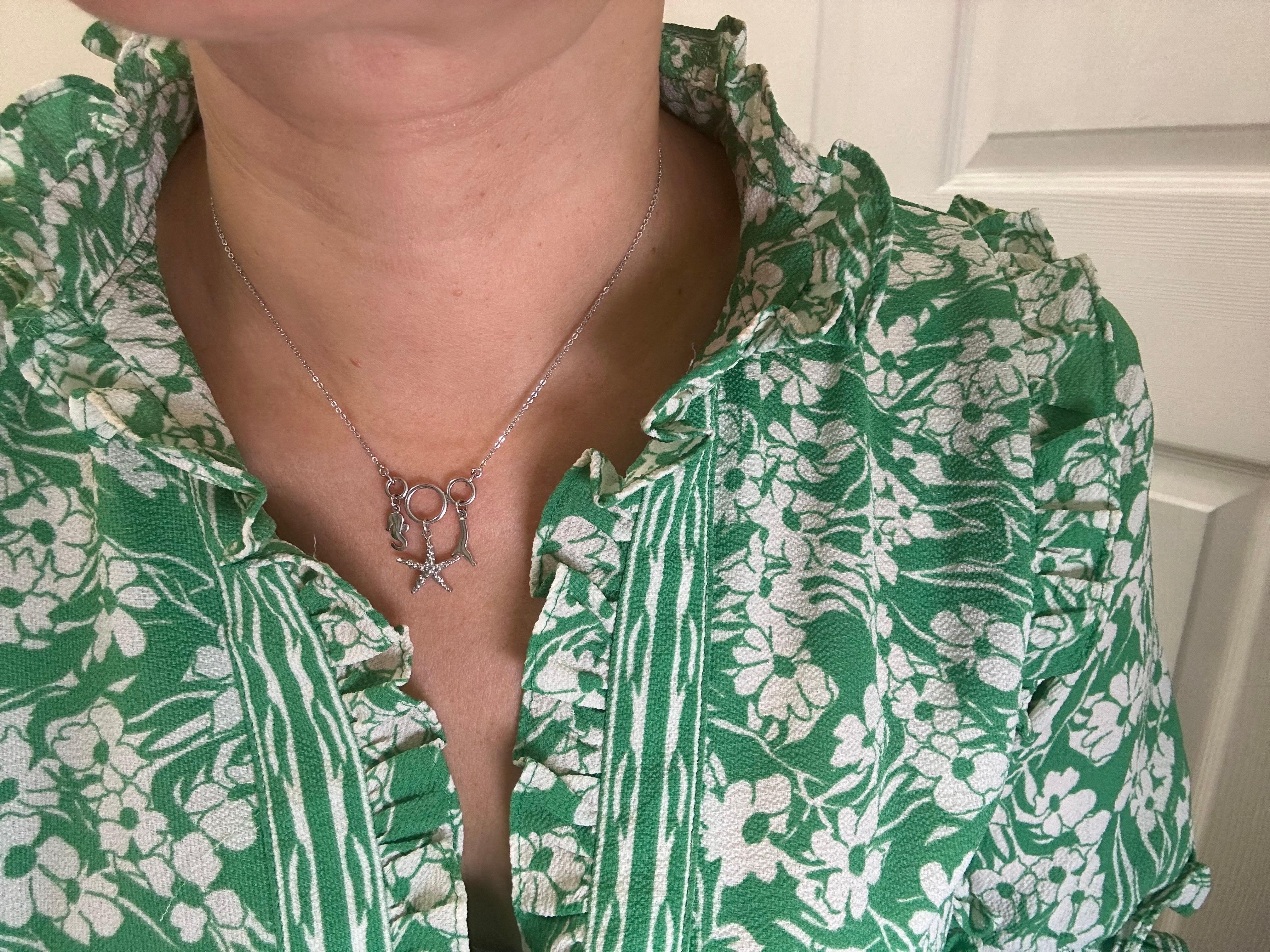 Collier coquillage or 18KT Collier corail pendentif étoile de mer Unisexe en vente